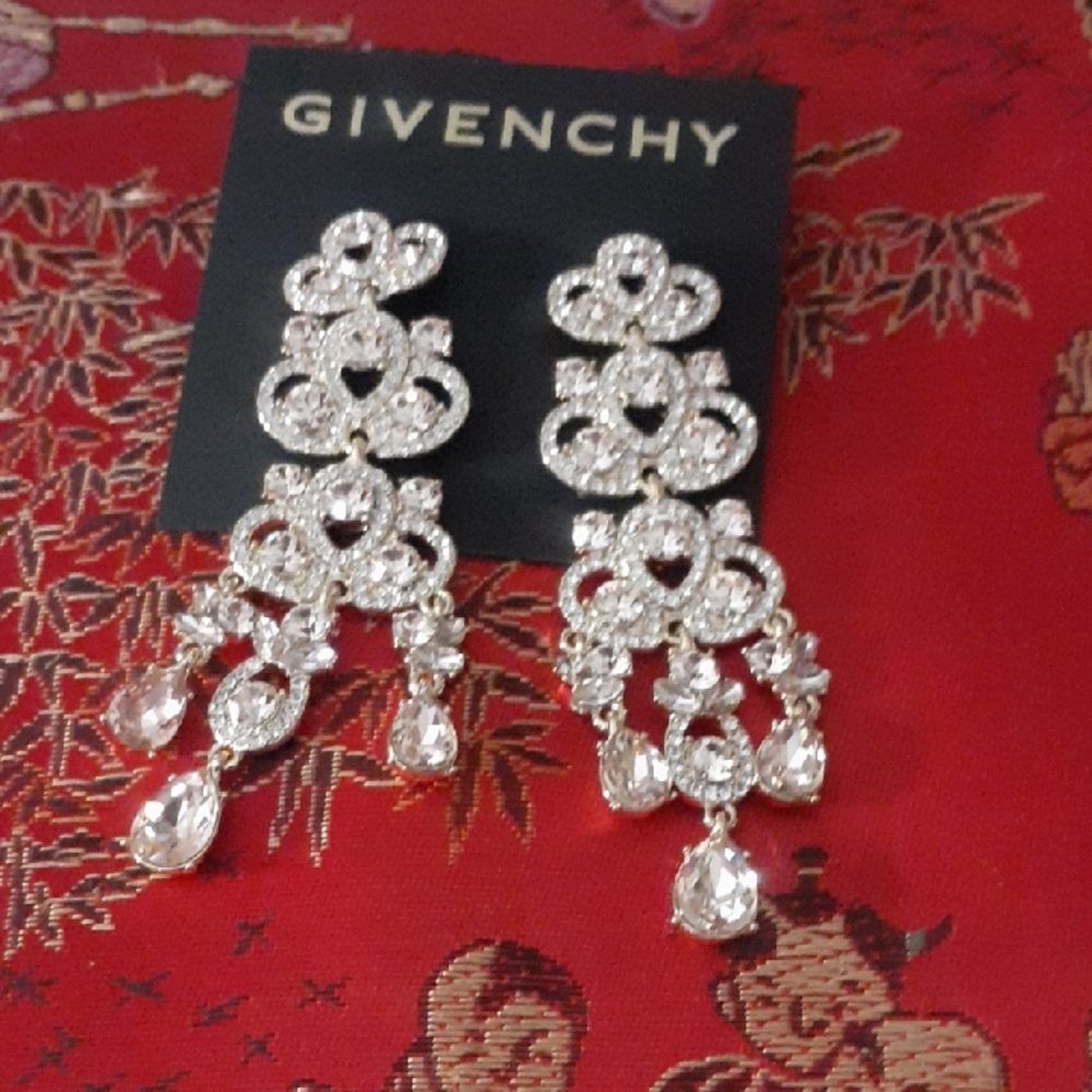 Givenchy Crystal Drop Earrings